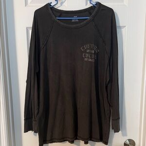 Black Long Sleeve Graphic Tee